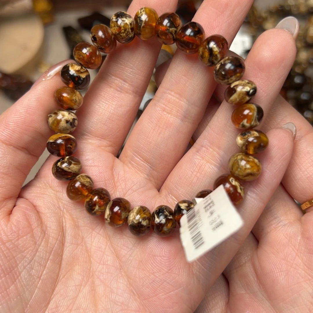 琥珀手链未镶嵌?****抚顺琥珀