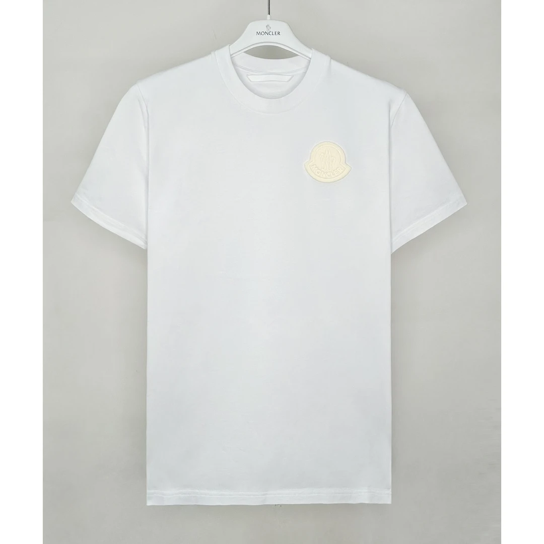 未使用 MONCLER MJ 春夏白标 大Logo 男士 短袖T恤8C00045
