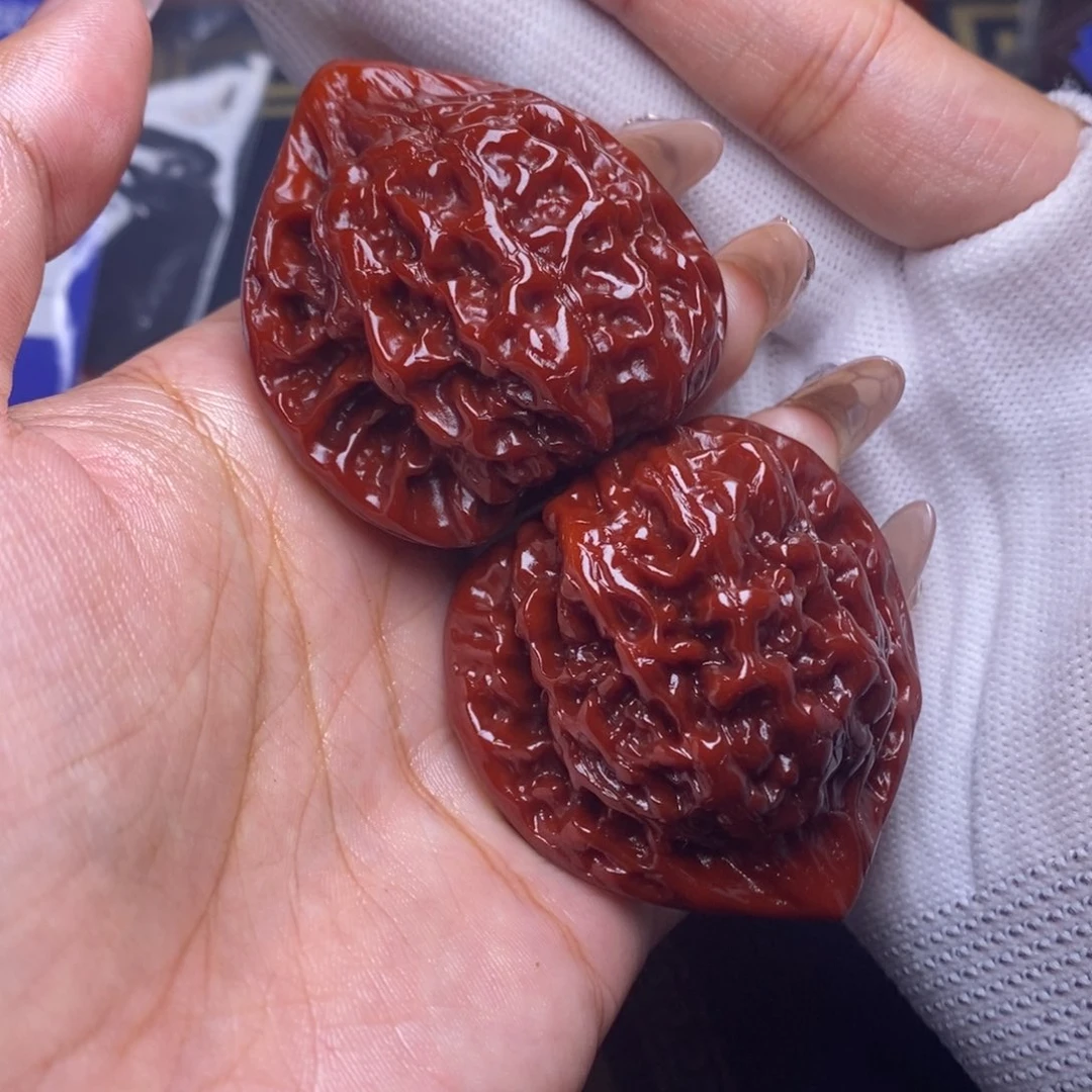 M***l文玩核桃吊坠官帽49