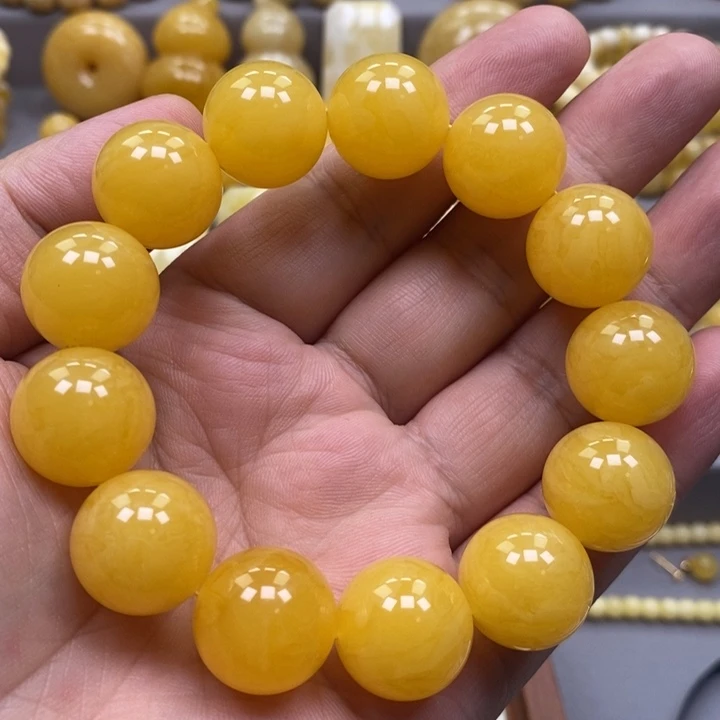 琥珀未镶嵌手链手串
