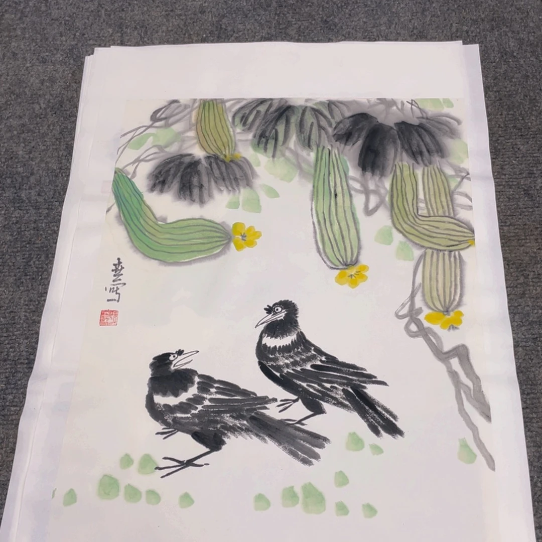 国画1.4平尺国画作品