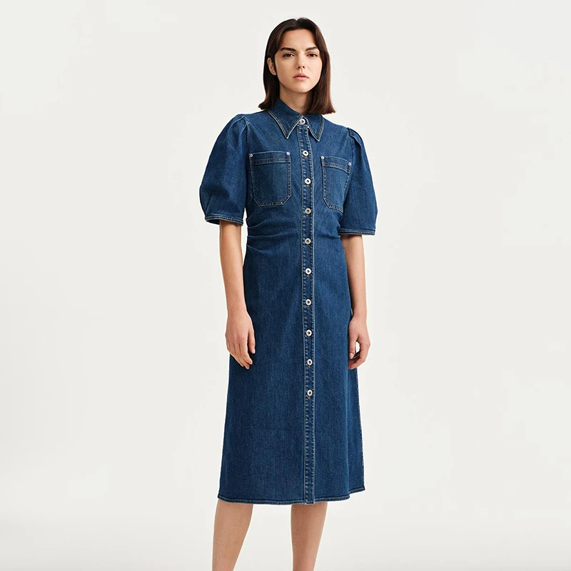 FALEMIG-萝家牛仔连衣裙Y05400