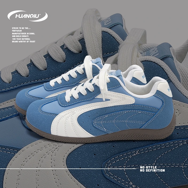 HUANQIU/环球高颜值内增高板鞋女鞋2025秋季新款低帮轻便德训鞋子