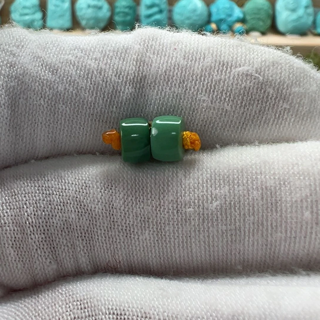 未镶嵌绿松石直切珠5.8x3.7mm