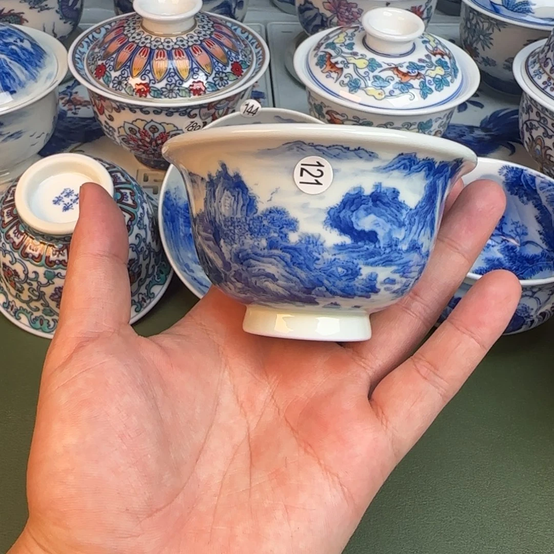 彥祖純手工手繪茶具121