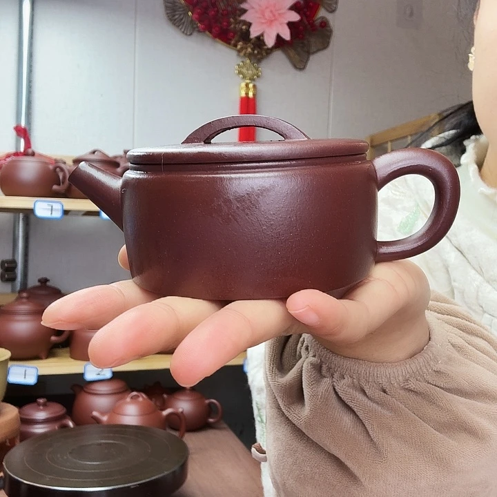 红***尘茶壶紫砂汉瓦半手处理180毫升，底槽清