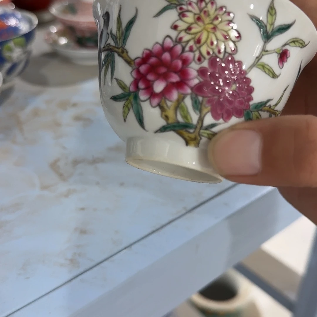 瓷片摆件手绘瓷器处理