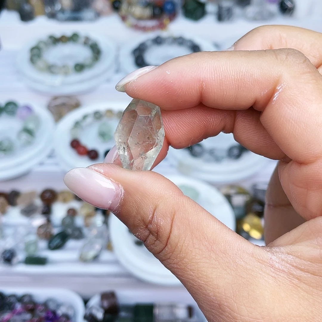 水晶单珠打孔不退不换未镶嵌