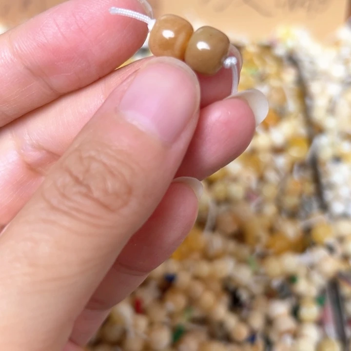 裸石蜜蜡未镶嵌8mm一对