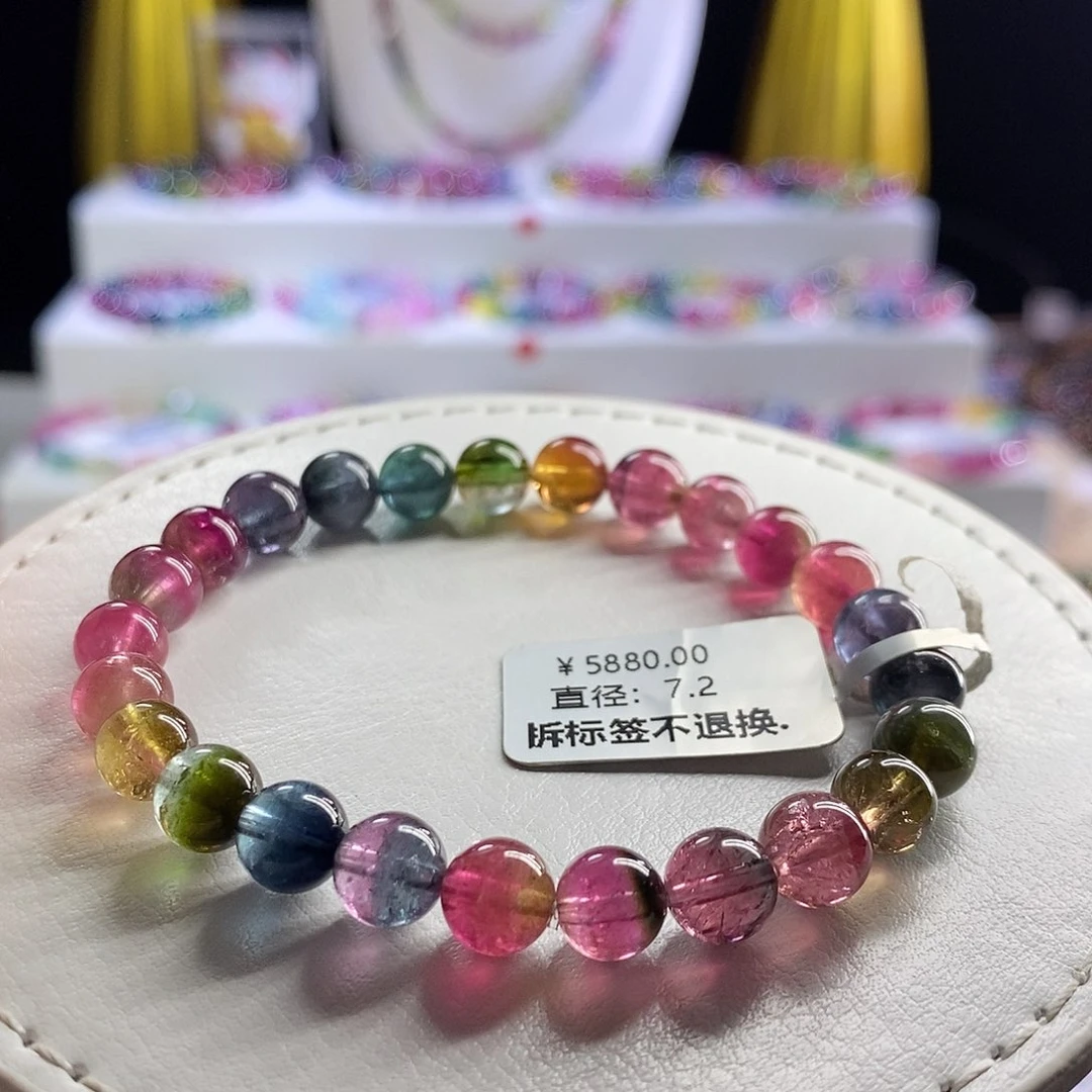 未镶嵌手链碧玺西瓜