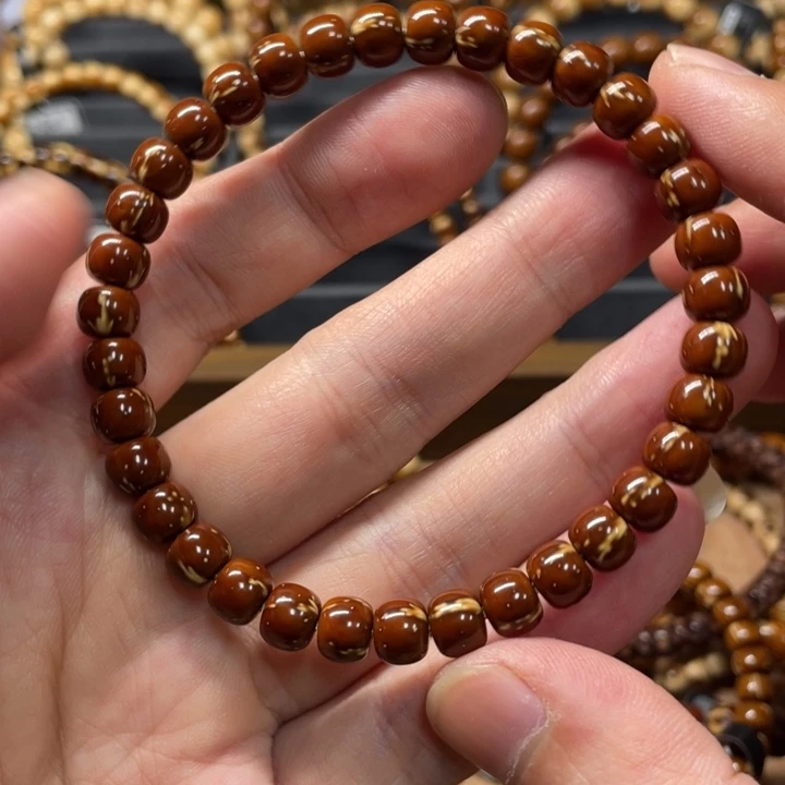 紫金鼠手串纯肉紫金鼠手串7.2三花火焰纹