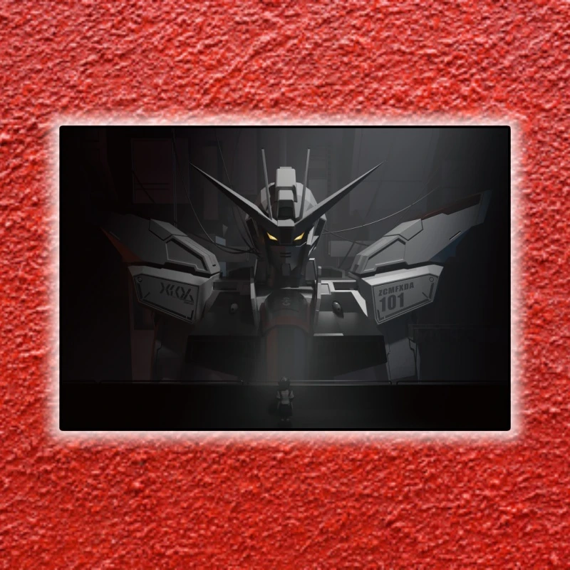 高达机甲动漫装饰画卧室客厅宿舍背景墙贴动漫高清墙面PVC40*60