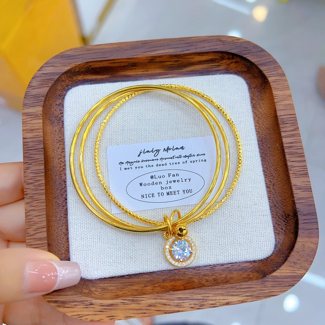 钛钢手镯 阿热发新款时尚百搭气质个性钛钢手镯欧美轻奢简约潮流