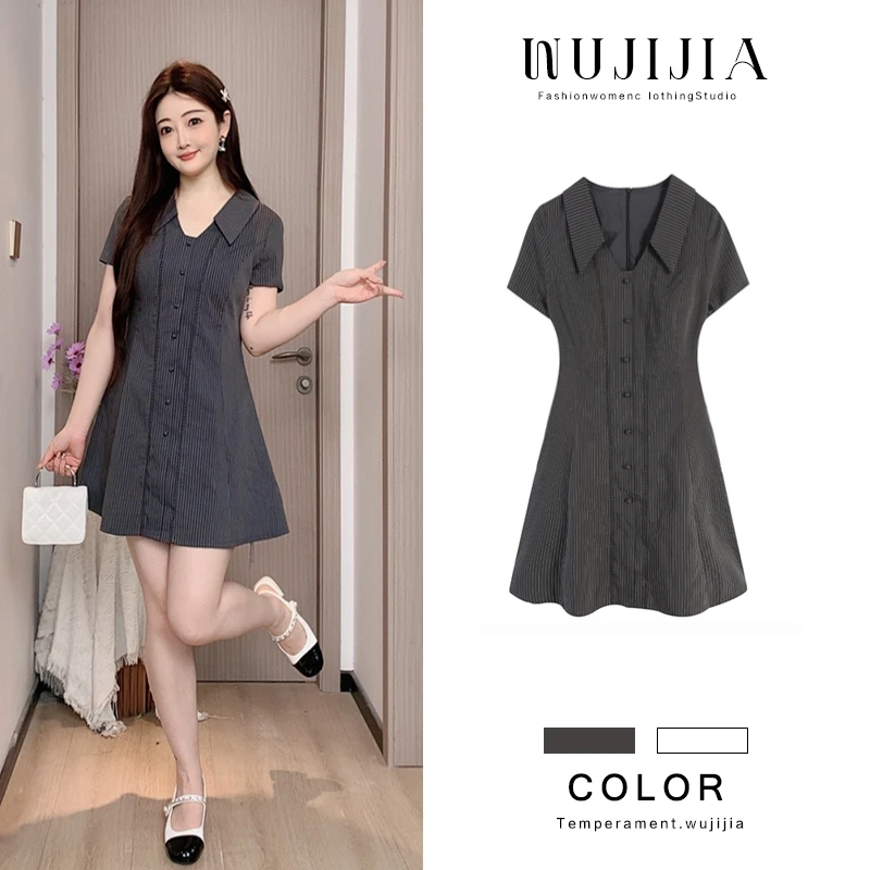 灰色连衣裙ZL109783