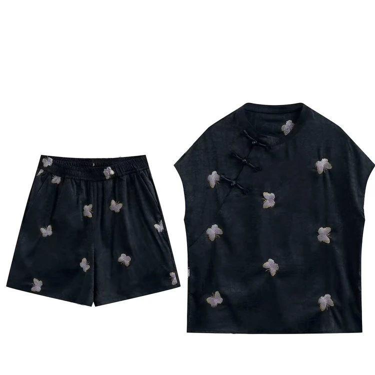 【蝶紫】2025夏季新中式衬衫舒适的面料和高端的品质让套装