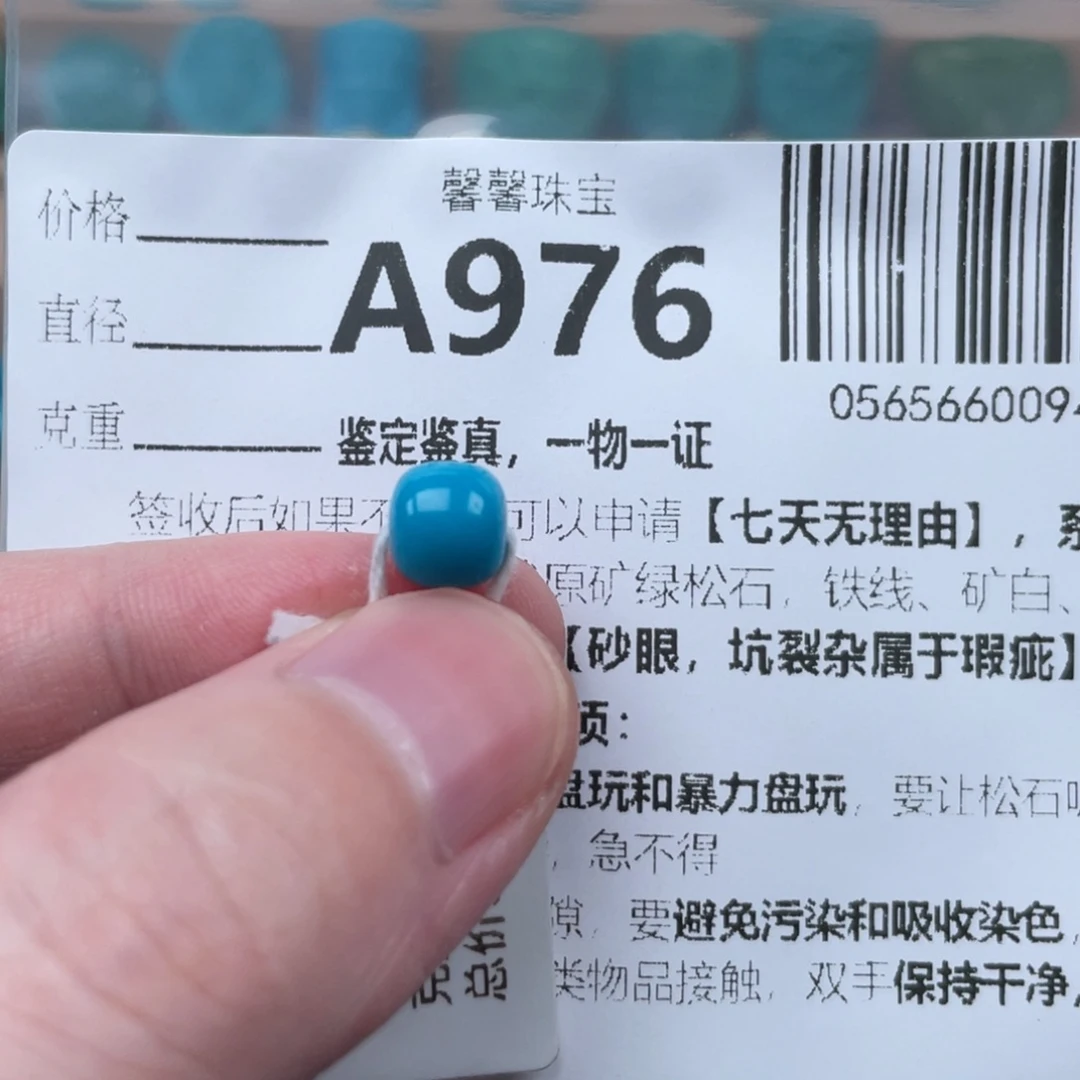 绿松石未镶嵌颈饰
