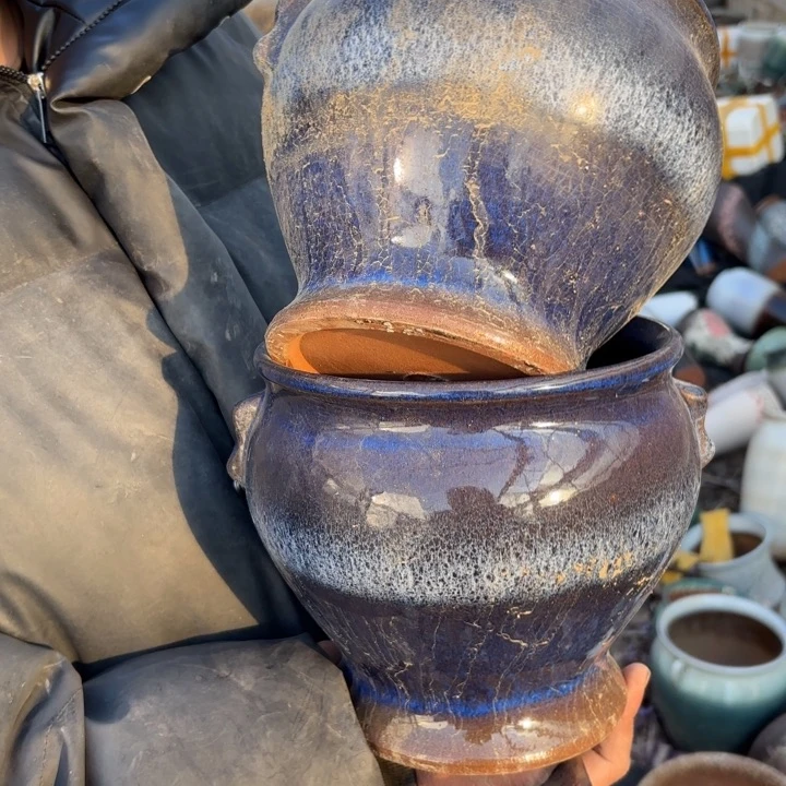 红陶口径 高度 花盆18 18