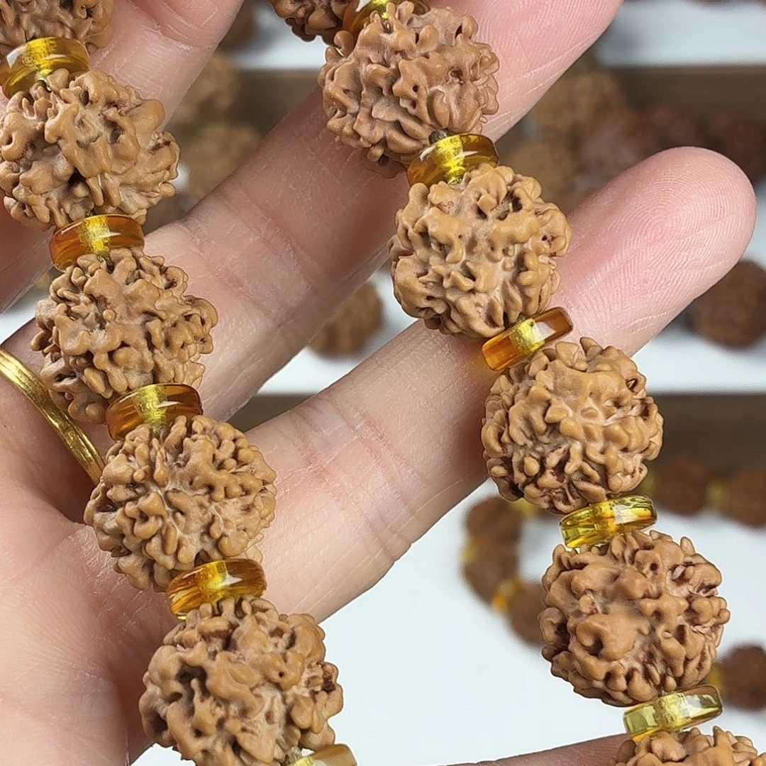 金刚菩提吊坠原生态精品0瓣龙焰火焰纹