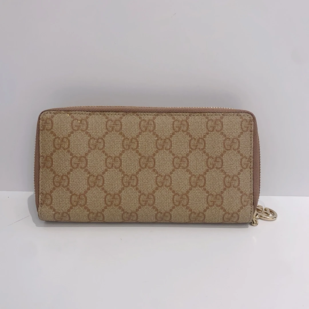 95新 GUCCI/古驰 老花钱包长款拉链16537225