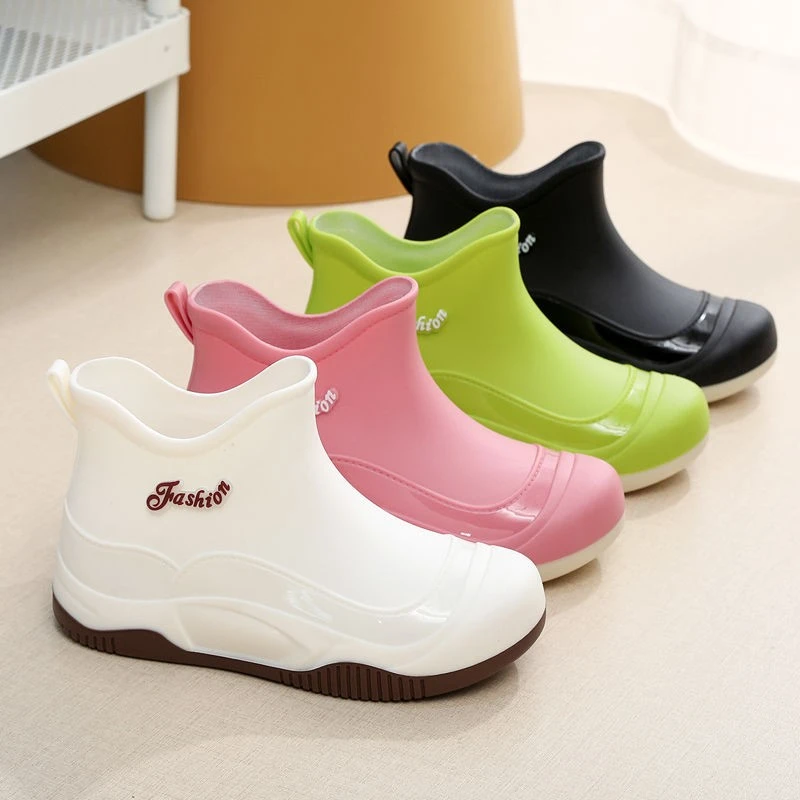 韩版潮流雨靴保暖女士雨鞋四季可穿时尚厨房防滑买菜胶鞋防水鞋gh