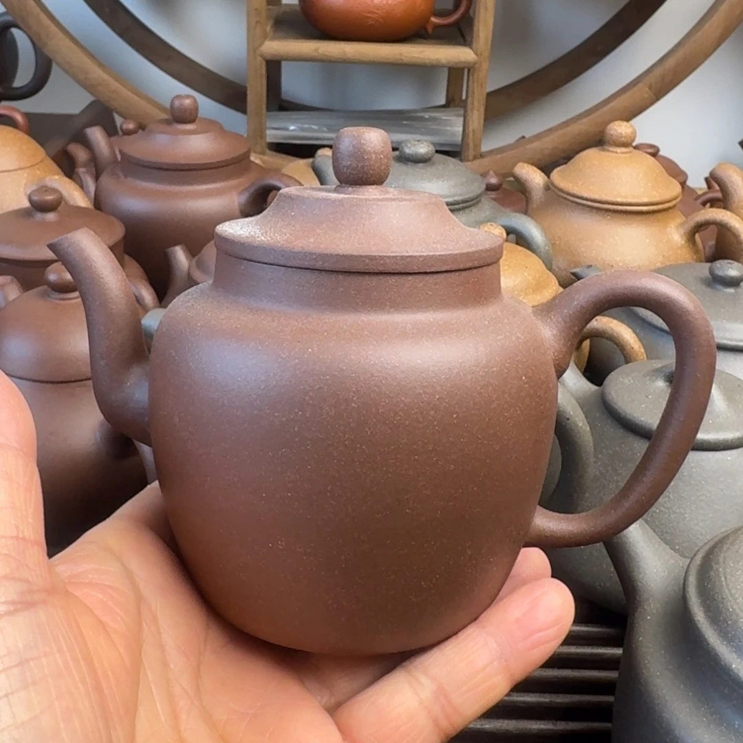 墨***儿紫砂茶壶270cc宫灯嫩底槽清