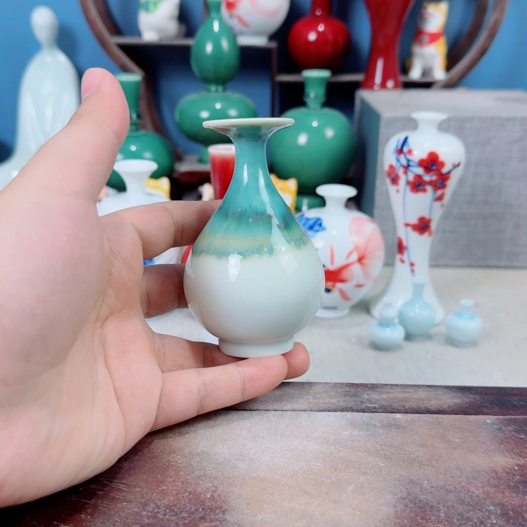 陶瓷手工小花器摆件