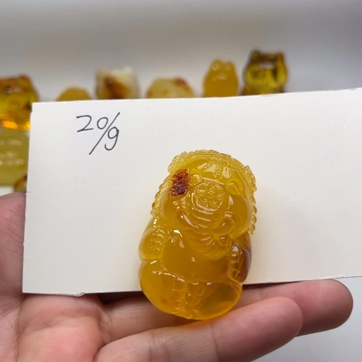 琥珀颈饰未镶嵌琥珀蜜蜡