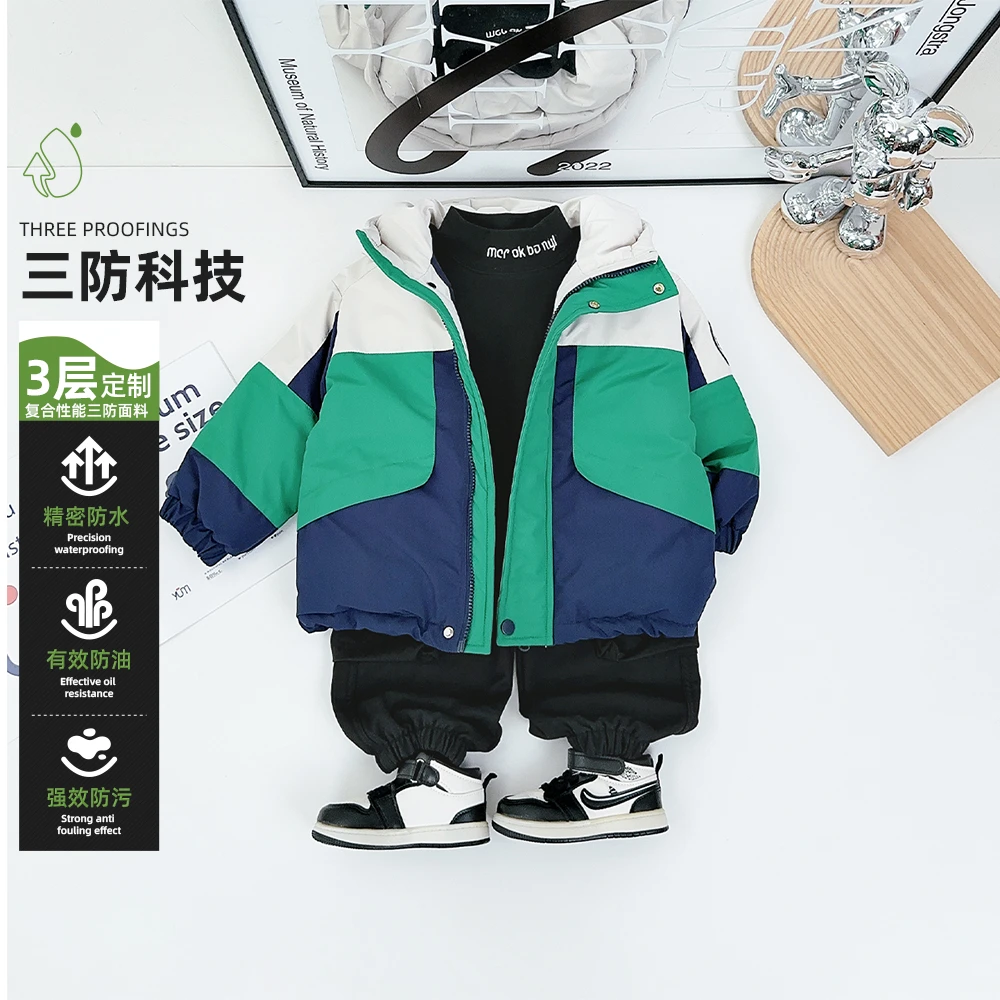 儿童棉服男童冬款加厚棉衣2025新款冬装 D-AC24228 悠悠童话童装