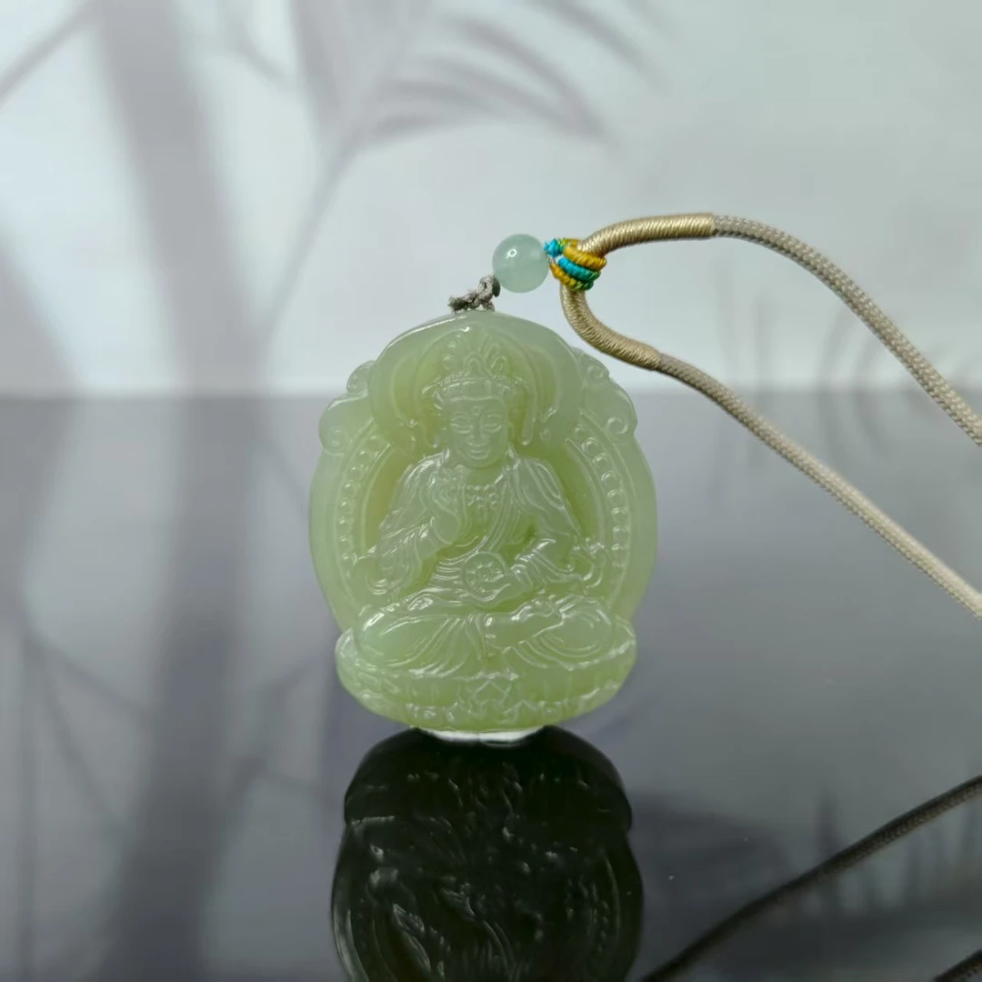 P和田玉观音吊坠0052