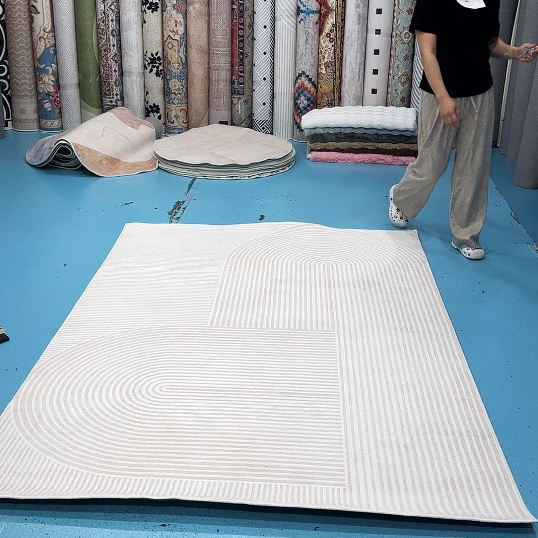 混纺160×230误差正负1-3厘米精编细砂棉布底仿羊绒微瑕
