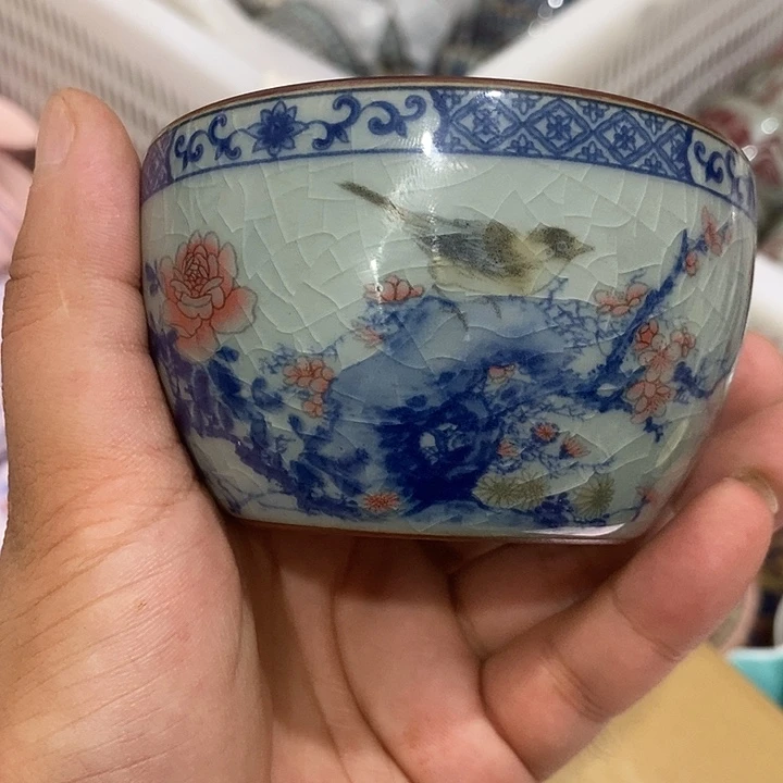 摆件景德镇陶瓷主人杯24566
