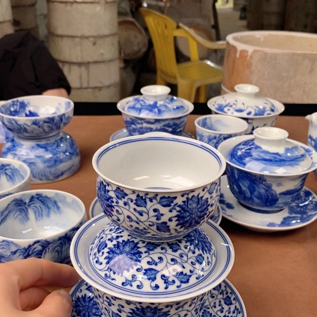 杯小***子景德镇陶瓷手工艺品