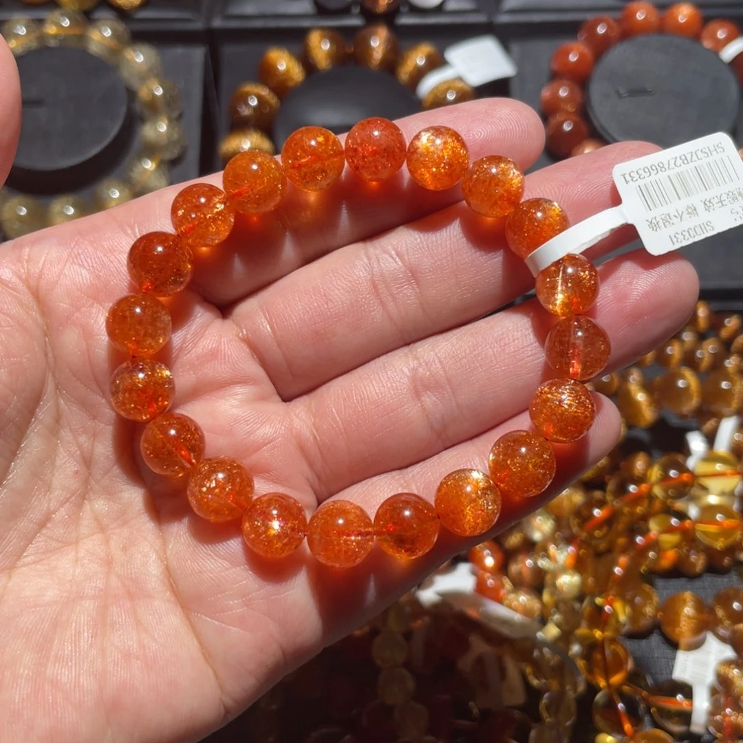 日光石未镶嵌手链金太阳9.5mm左右