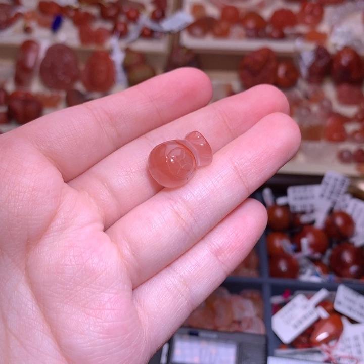 南红玛瑙未镶嵌珠宝半成品钱袋