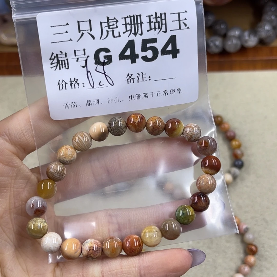 慕***屿硅化珊瑚（珊瑚玉）未镶嵌h
