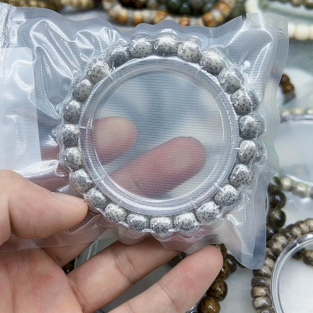 星月菩提手串26灭火月留白糯冰星月菩提单圈10×9