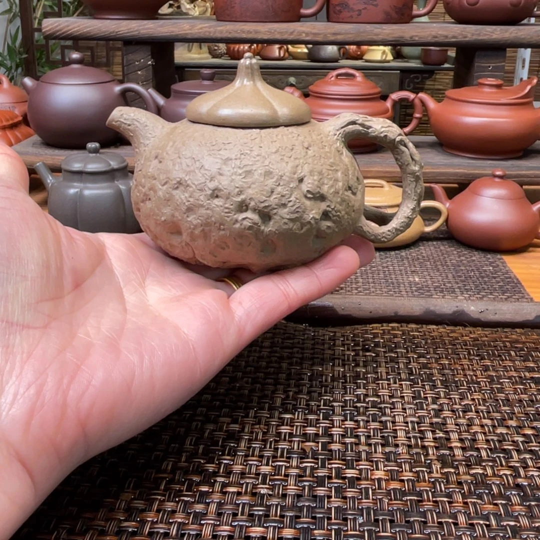 紫砂茶壶宜兴原矿紫砂手工制160