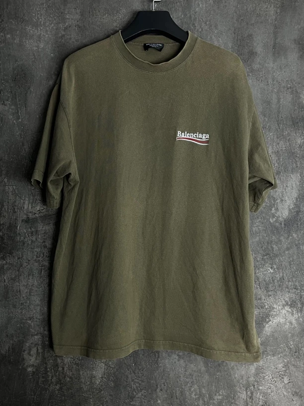 99新 Balenciaga/巴黎世家 XL码*1/可乐刺绣短袖/01406