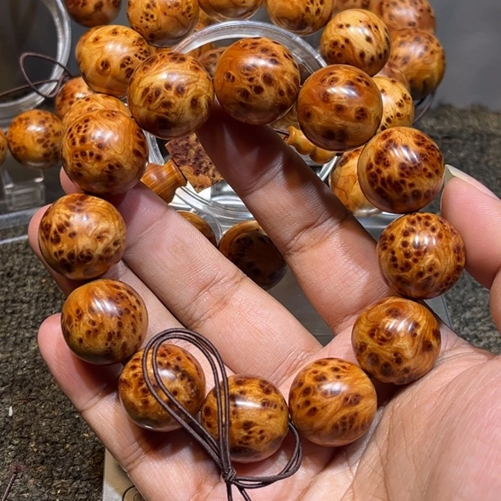 手串/手链柏木（崖柏）2.0黄金底小满瘤疤手串