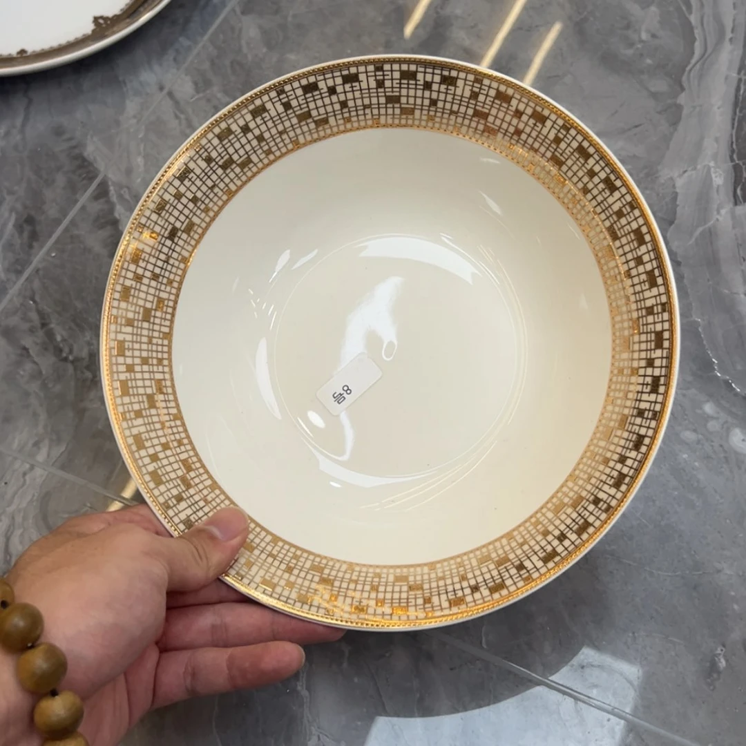 【闪购商品】瓷片9寸汤碗孤品福利价