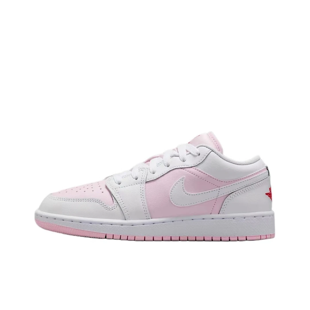 NIKE/耐克女子AIR JORDAN 1 LOW (GS)休闲鞋低帮粉红 553560-608