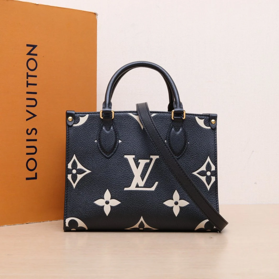 95新 LouisVuitton/路易威登 【念念】Onthego25黑白芯片 377690