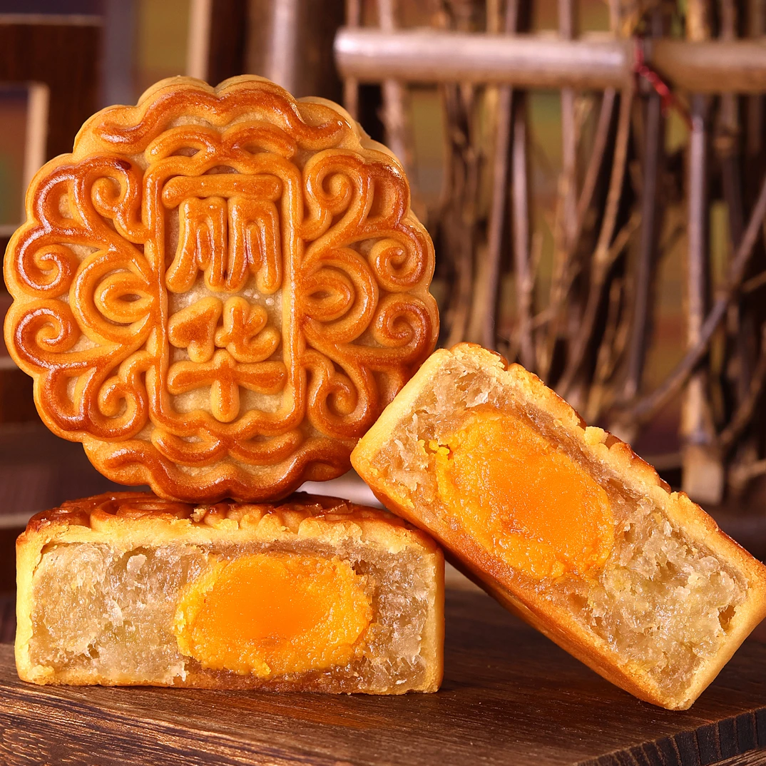 丽华咸蛋黄椰皇 非遗传统包装手工广式月饼 现做现发顺丰直达