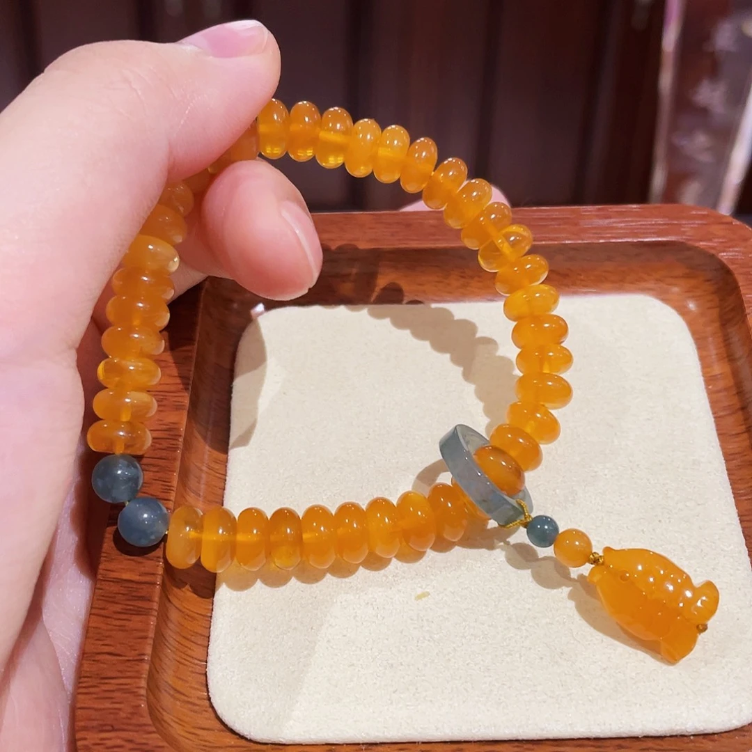 蜜蜡手链未镶嵌手串