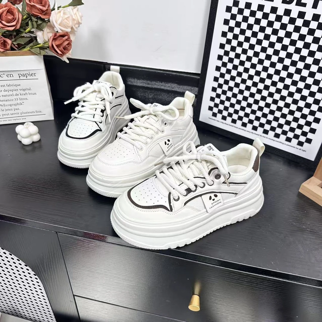 春季新款时尚休闲女鞋百搭潮流小白鞋舒适平底鞋冷粘工艺2503