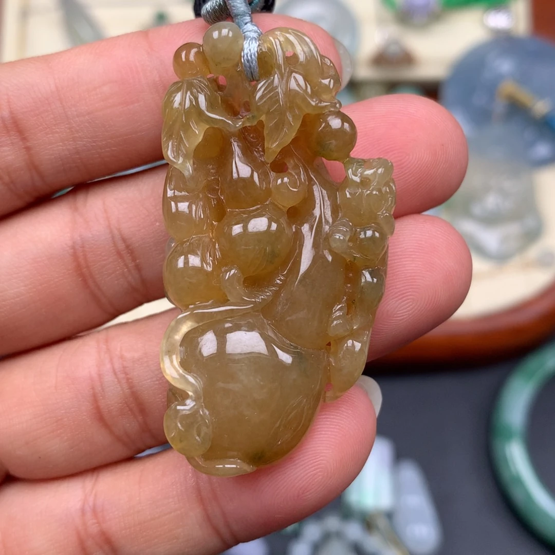 颈饰未镶嵌翡翠葫芦