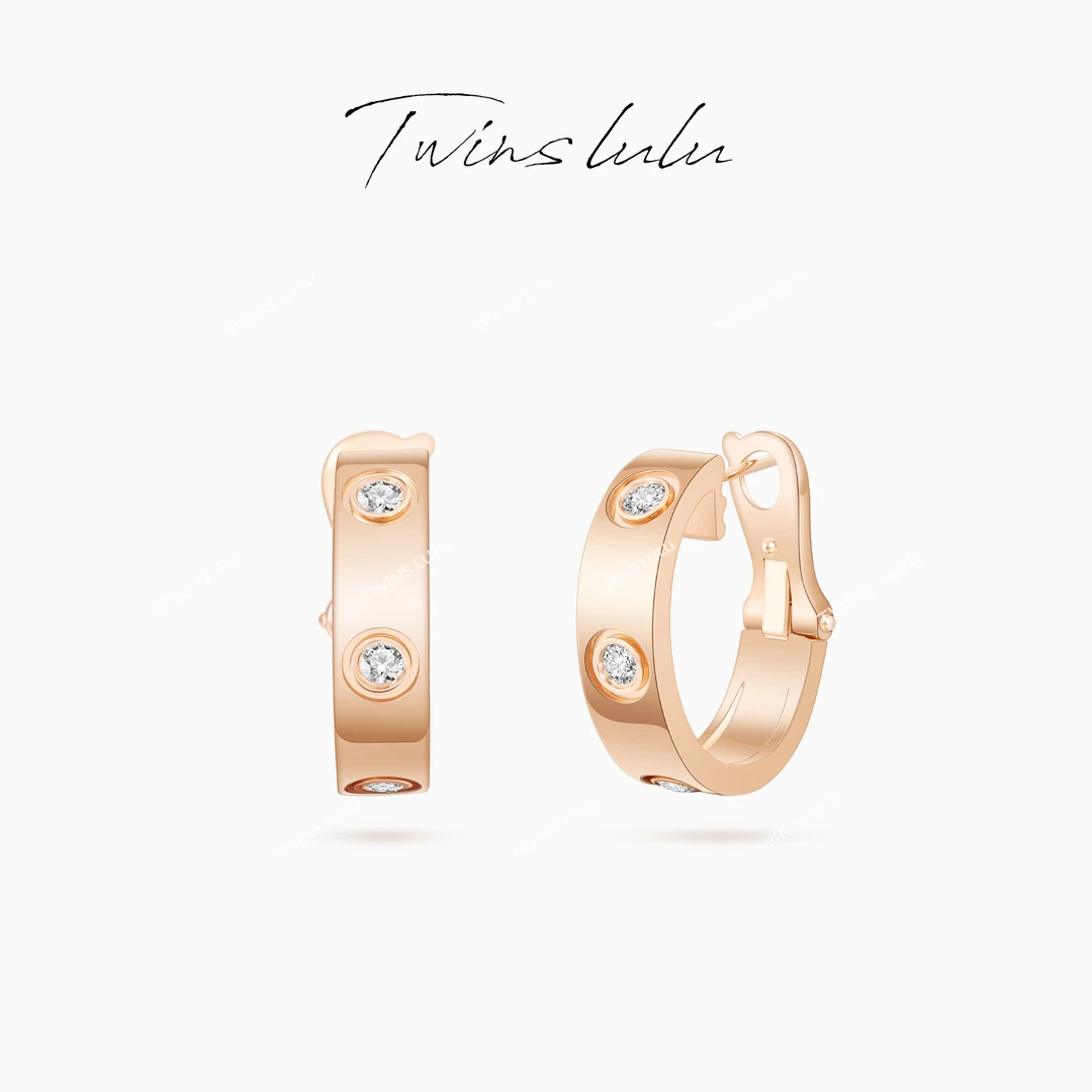 TWINS LULU 流光风秋上新时尚经典首饰小众耳环耳拍TSL1437