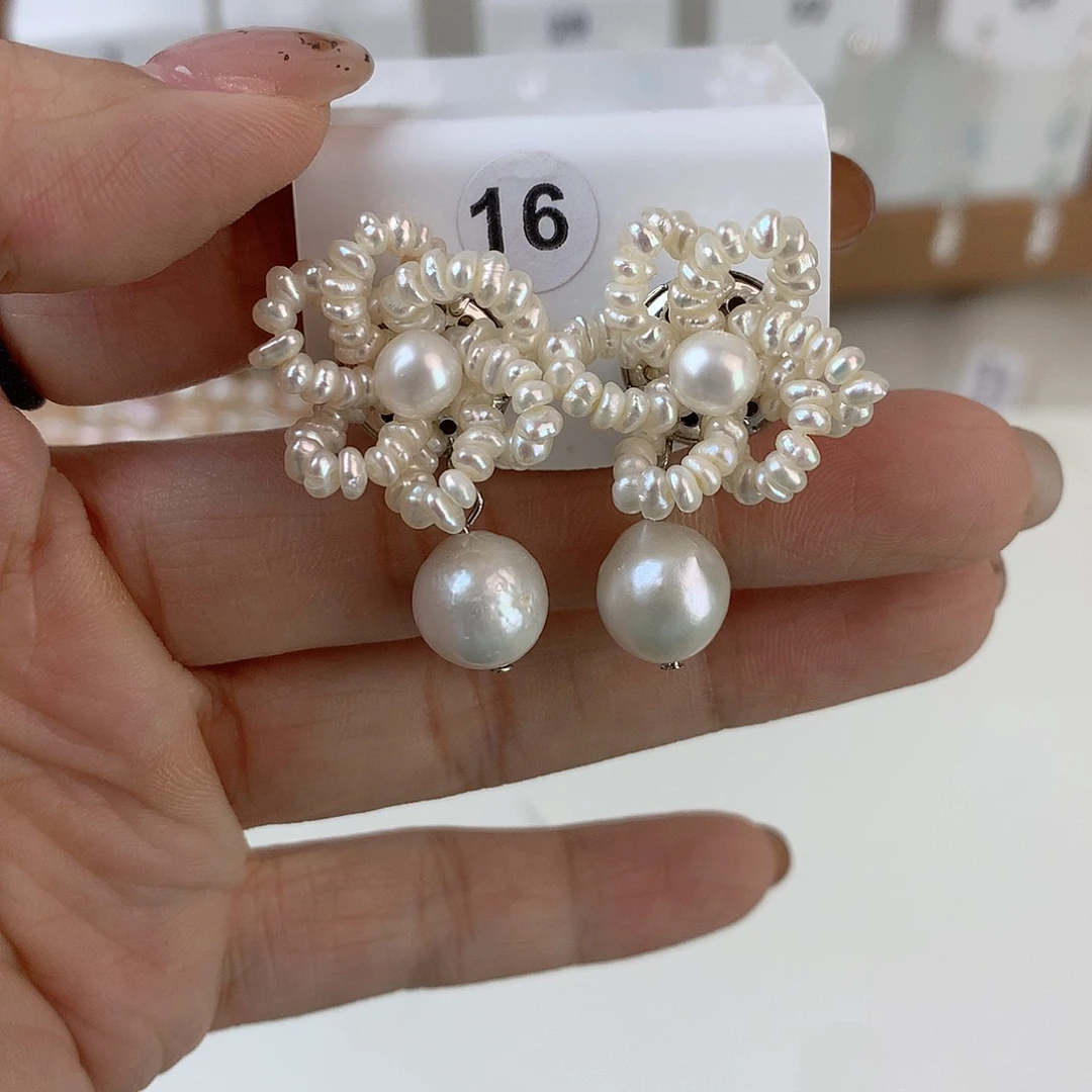 未镶嵌耳饰淡水珍珠