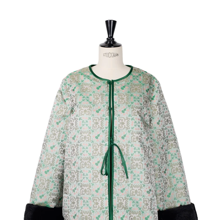 【上久楷福碌满堂】重磅水貂宋锦外套CD2167666