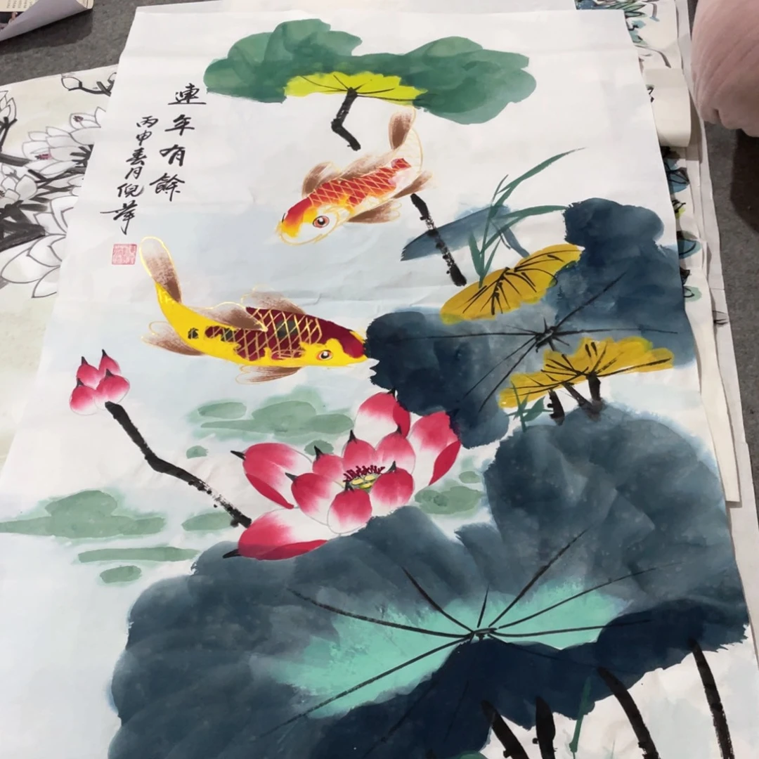 国画国画作品画心一张
